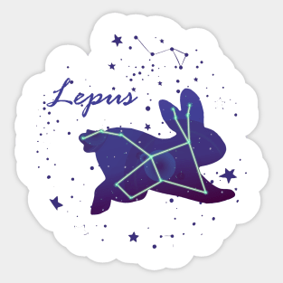 Lepus Constellation Sticker